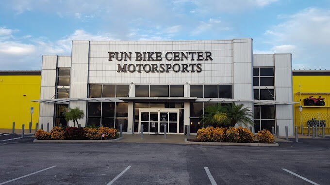 Fun Bike Center Motorsports headquarters building in Lakeland, Florida
